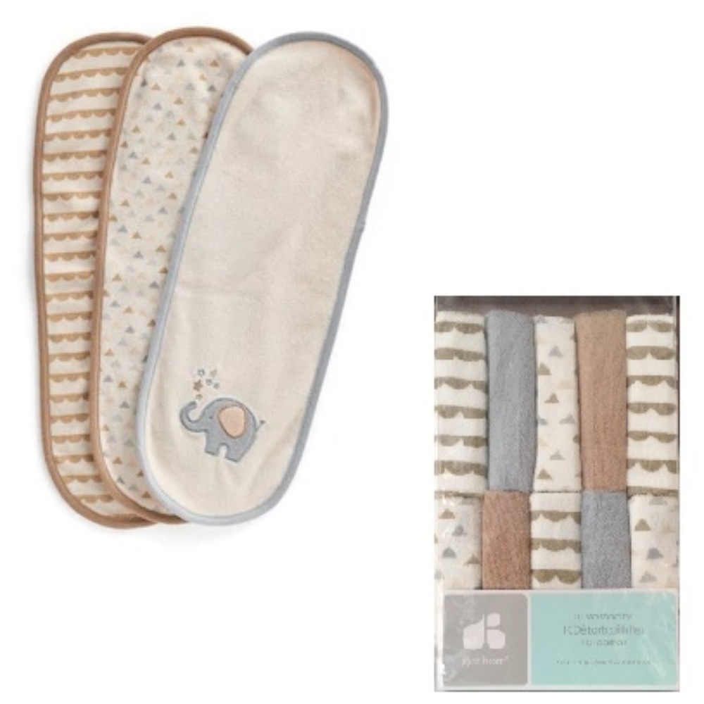 $12 BUNDLE - 3-pk. Burp Cloths & 10-pk. Washcloths